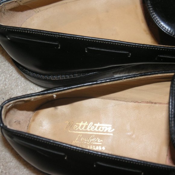 Nettleton Black Leather Tassel Loafers 14D Rick | Slip Ons | Nettleton Collection main image 4
